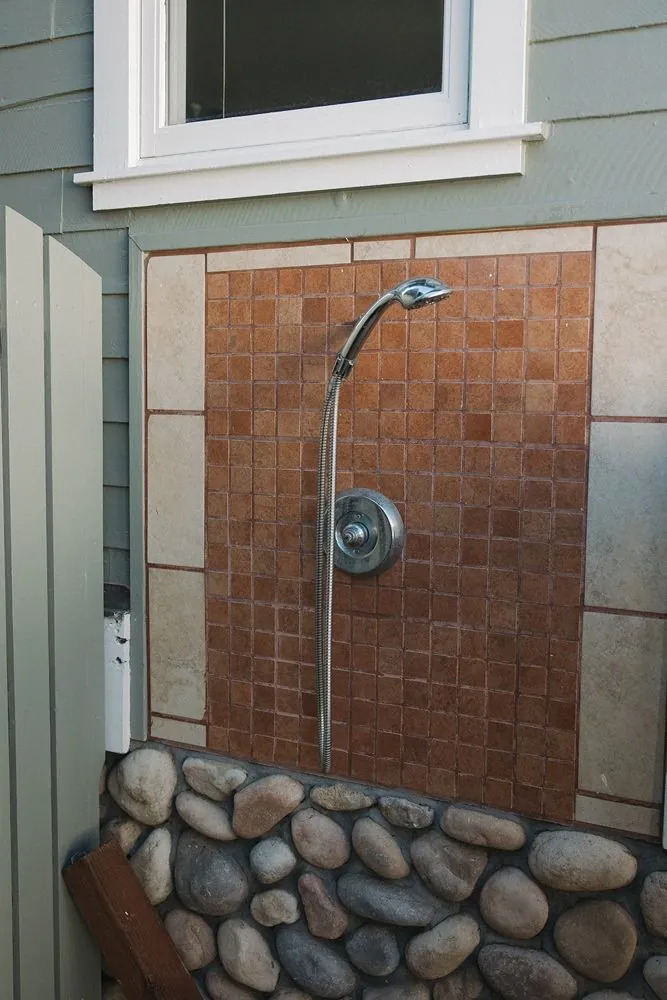Outdoor beach shower