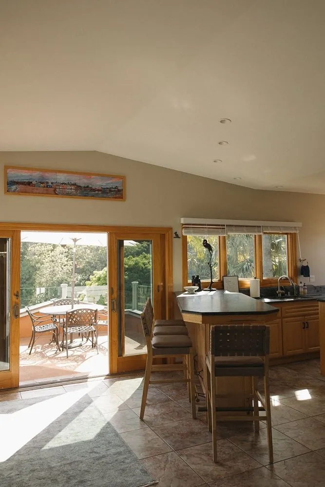 Great room and kitchen together