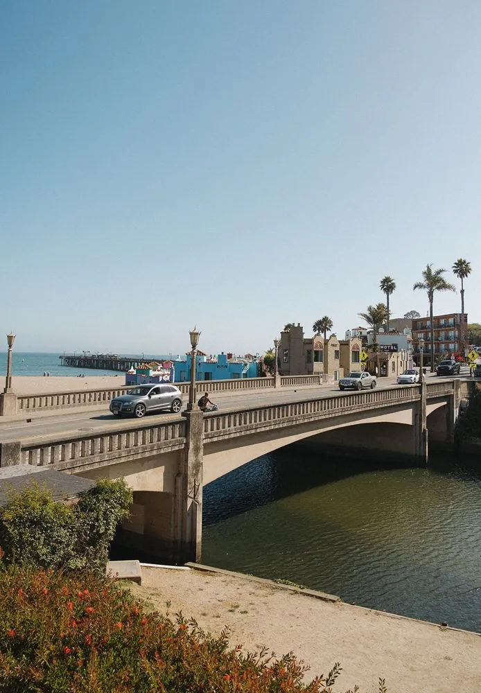 The bridge and the beach