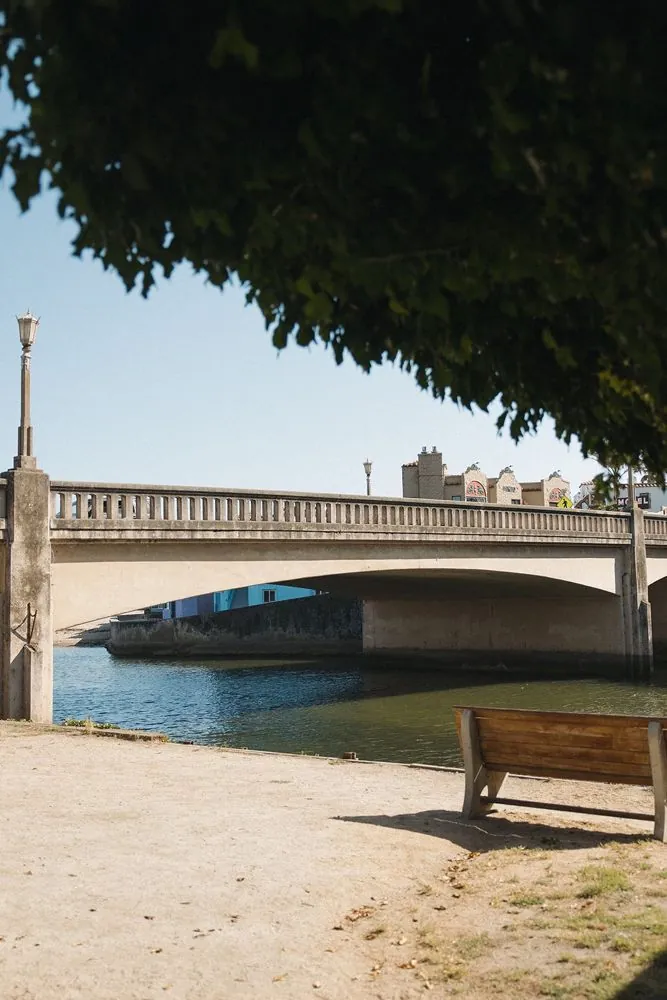 Bench under the bridge